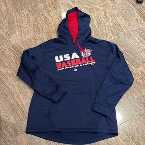 Majestic Authentic Collection Thermabase USA Baseball Hoodie